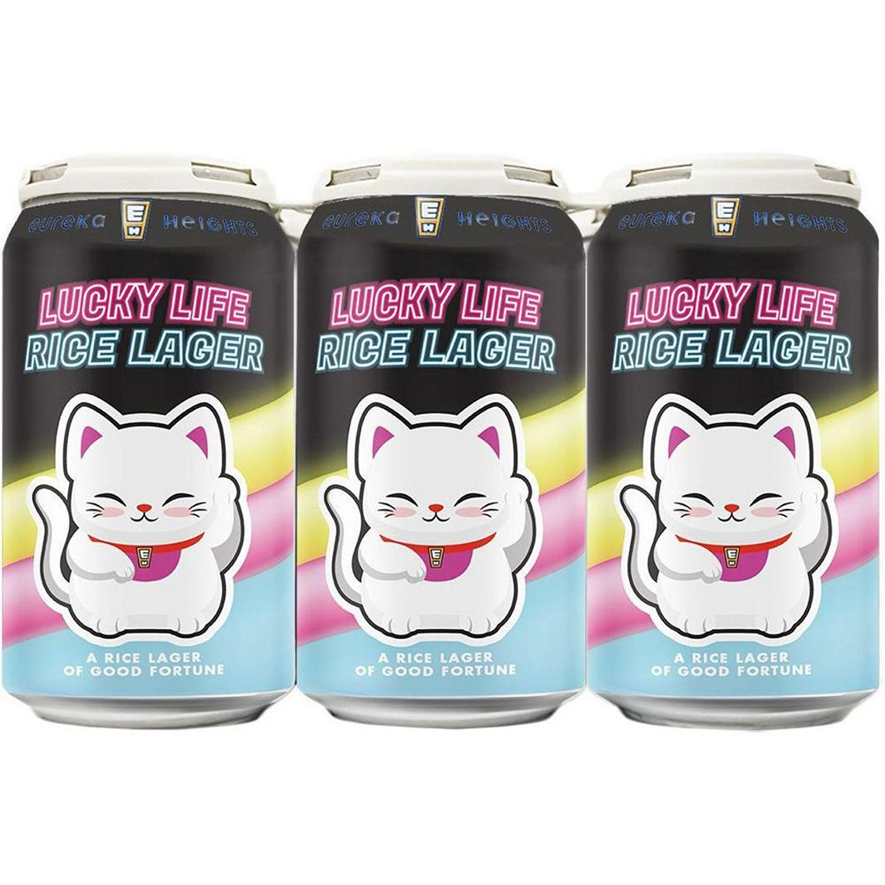 Eureka Heights Lucky Life Rice Lager 6 pk Cans, 12 oz