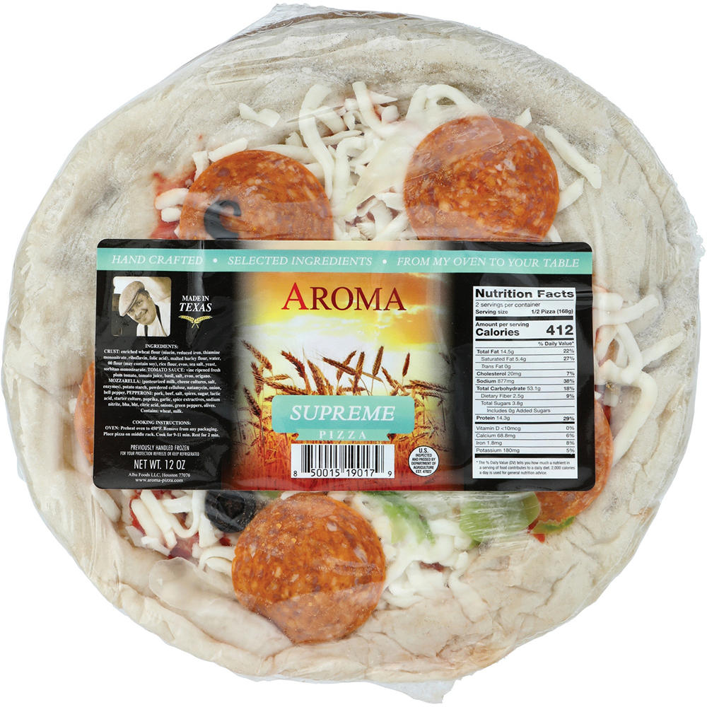 Aroma Supreme Personal Pizza, 12 oz