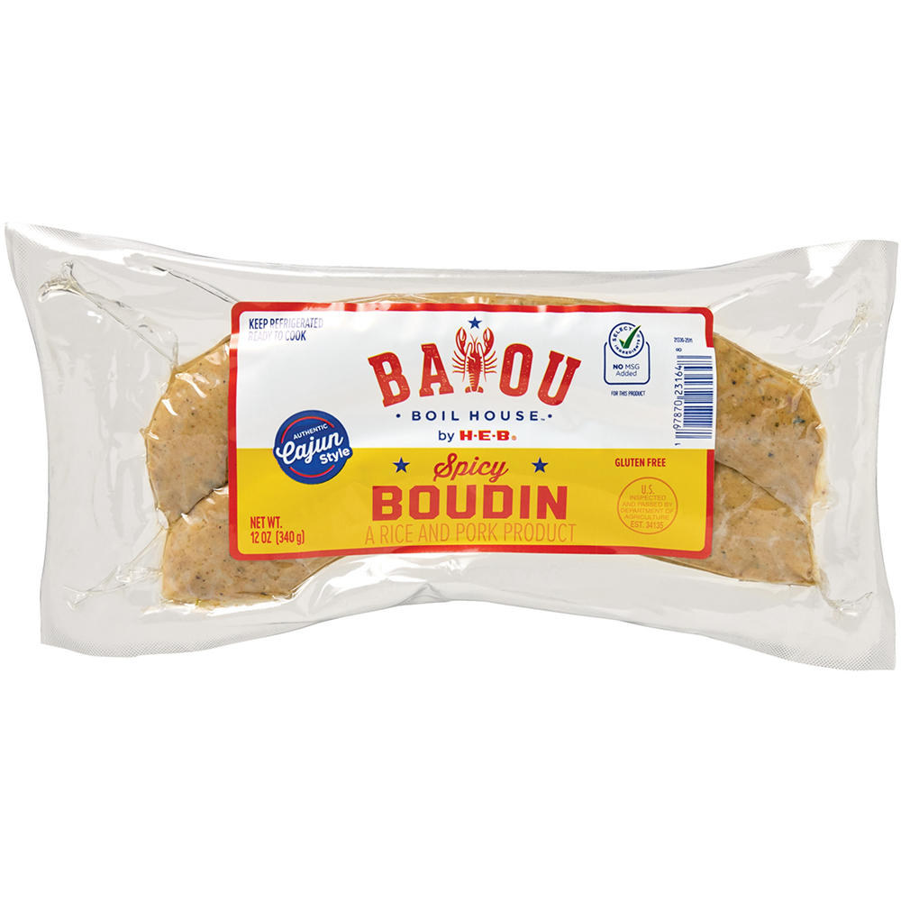 Bayou Boil House by H-E-B Spicy Boudin, 12 oz