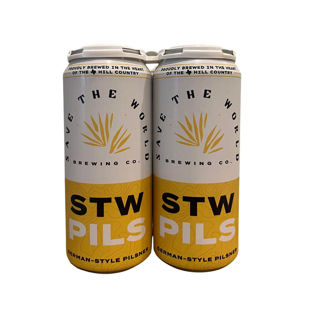 Save The World Brewing Co Pilsner 4 pk Cans, 16 oz