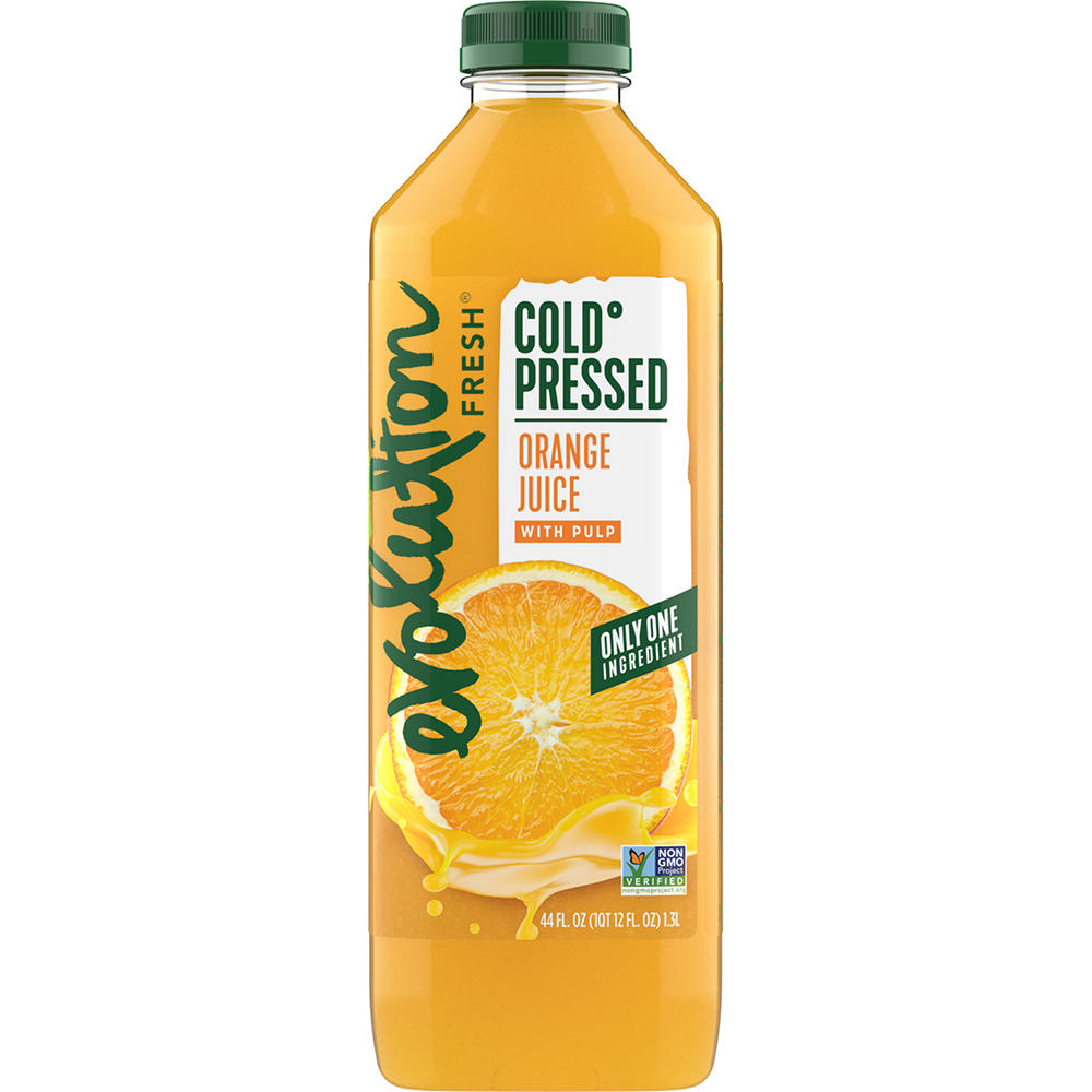 Evolution Fresh Cold Pressed Orange Juice With Pulp, 44 oz