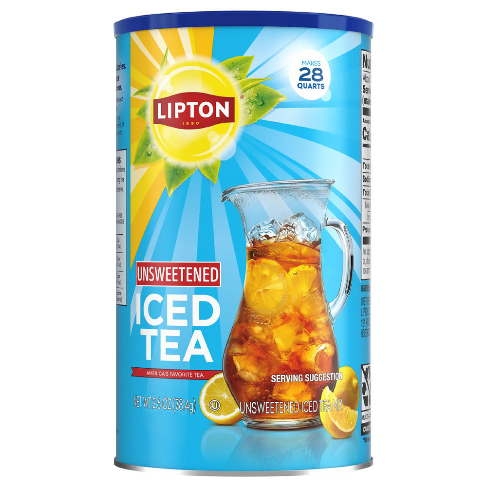 Lipton Unsweetened Iced Tea Mix, 2.6 oz