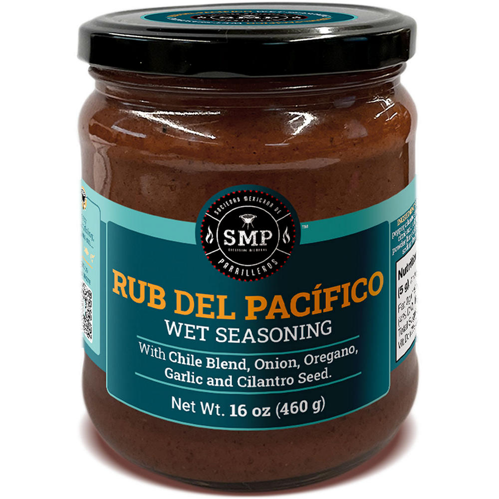 Sociedad Mexicana De Parriller Rub del Pacífico Wet Seasoning with Chile & Garlic, 16 oz