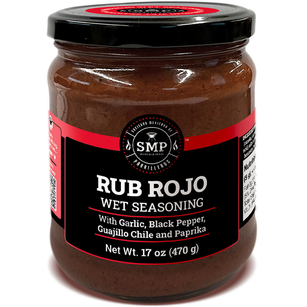 Sociedad Mexicana De Parriller Rub Rojo Wet Seasoning with Guajillo Chile & Paprika, 17 oz