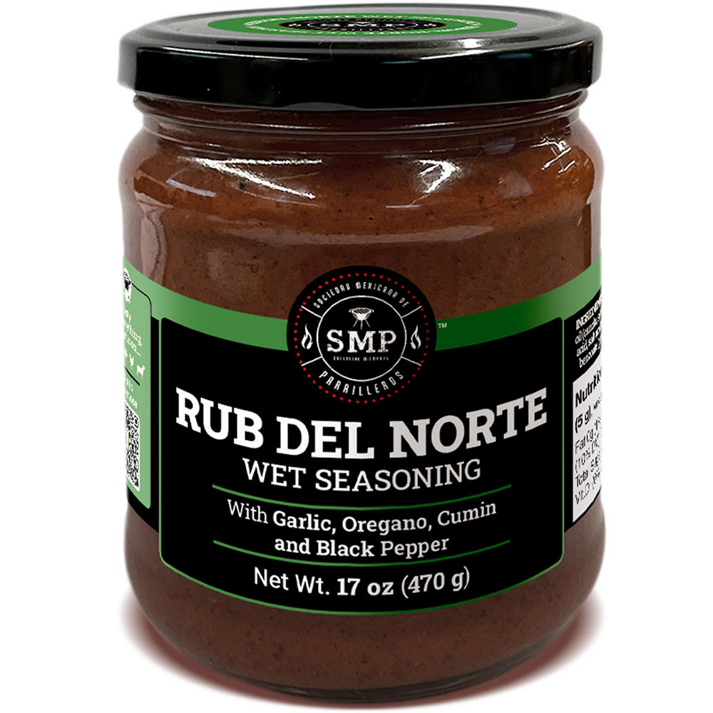 Sociedad Mexicana De Parriller Rub del Norte Wet Seasoning with Oregano & Cumin, 17 oz