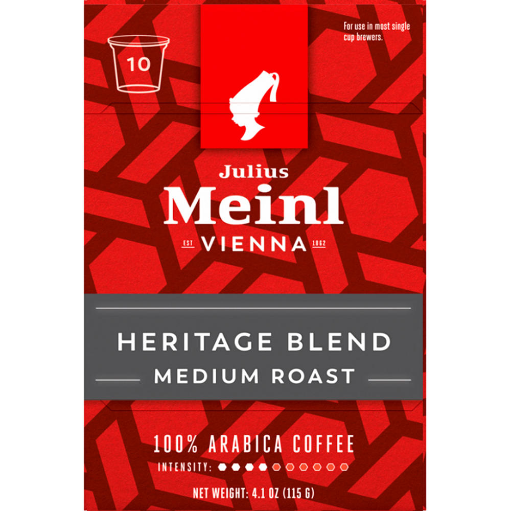 Julius Meinl Vienna Medium Roast Single Serve Coffee Cups, 10 ct
