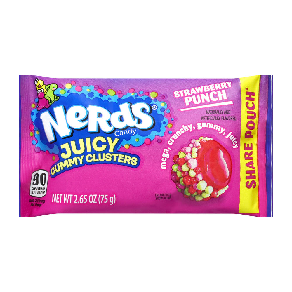 Nerds Strawberry Punch Juicy Gummy Clusters - Share Pouch, 2.65 oz