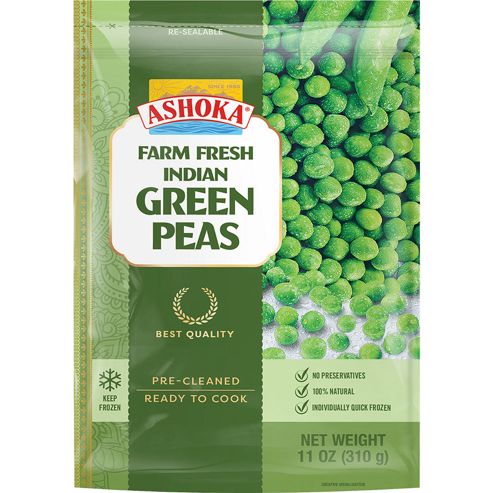 Ashoka Indian Green Peas, 11 oz