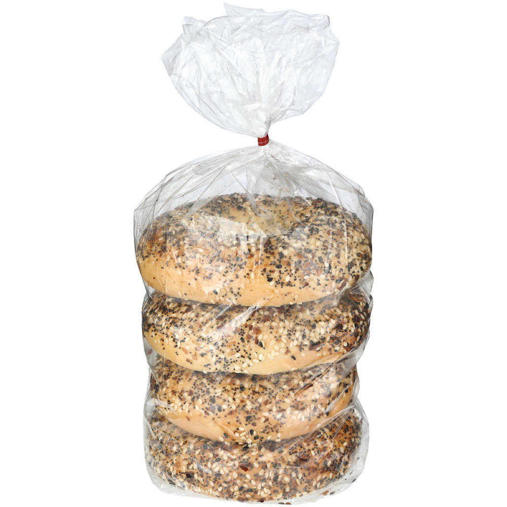 H-E-B Bakery Kosher Everything Bagels, 4 ct