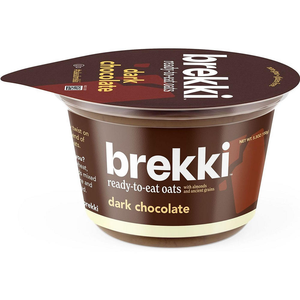 Brekki Overnight Oats Dark Chocolate Ready-To-Eat Oats, 5.3 oz