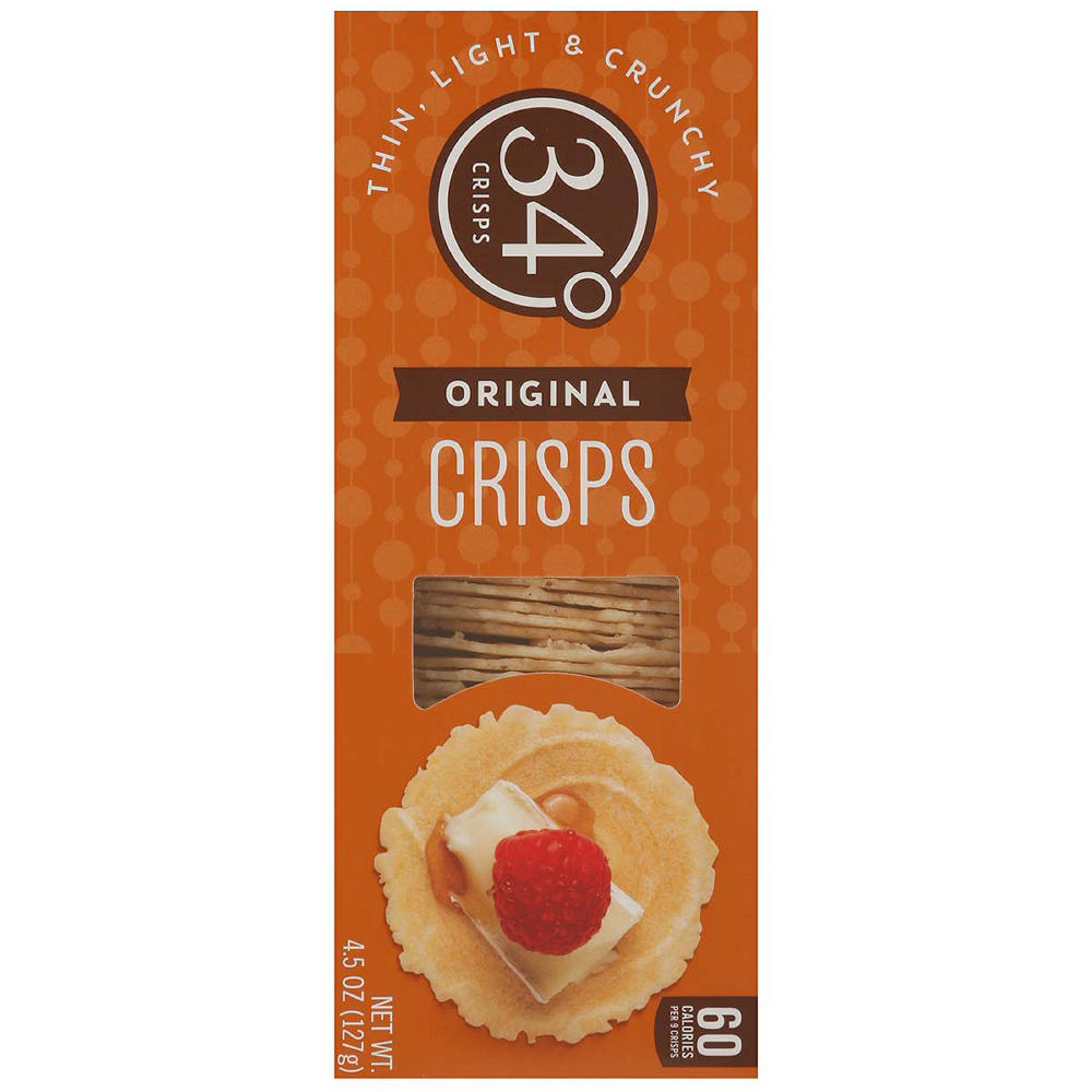 34 Degrees Savory Original Crisps , 4.5 oz