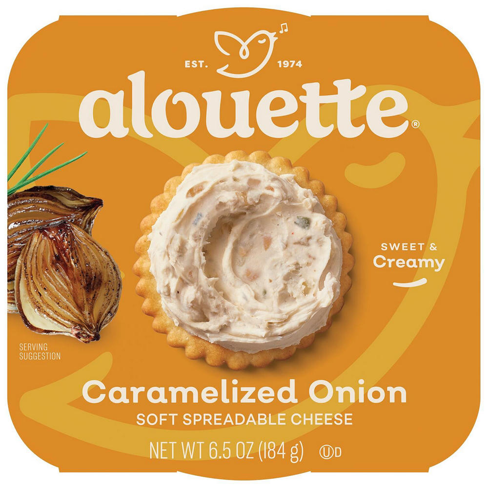 Alouette Soft Spreadable Cheese - Caramelized Onion, 6.5 oz