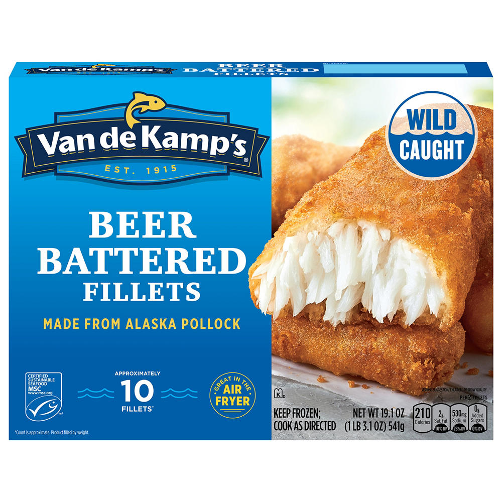 Van de Kamp's Beer Battered Fish Fillets, 10 ct