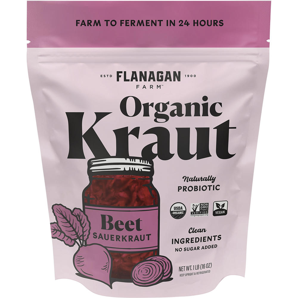 Flanagan Farm Organic Beet Sauerkraut, 16 oz
