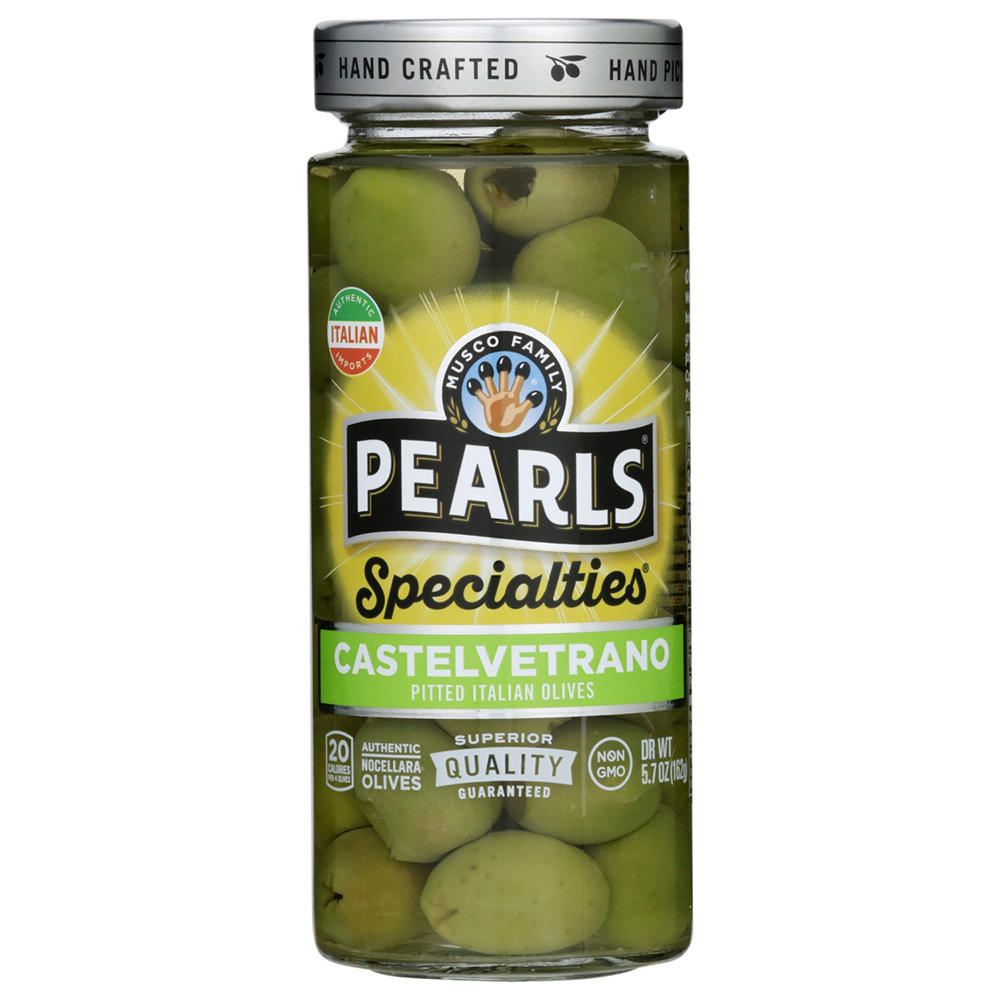 Musco Family Olive Co. Pearls Specialties Castelvetrano Pitted Italian Olives, 5.7 oz