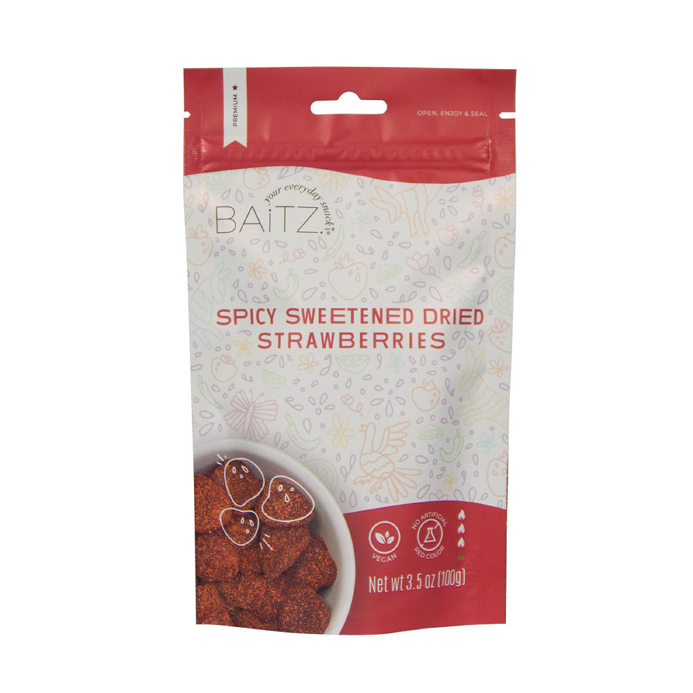 Baitz Spicy Sweetened Dried Strawberries, 3.5 oz