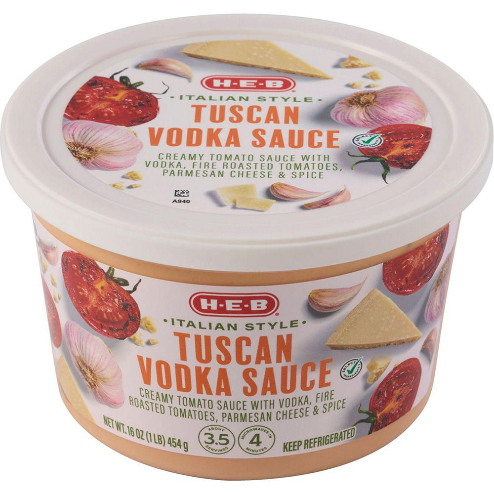 H-E-B Italian Style Tuscan Vodka Sauce, 16 oz