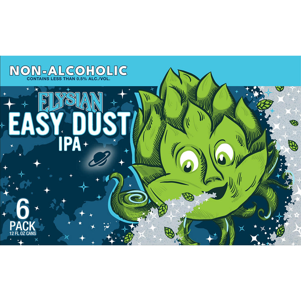 Elysian Easy Dust IPA Non-Alcoholic 6 pk Cans, 12 oz