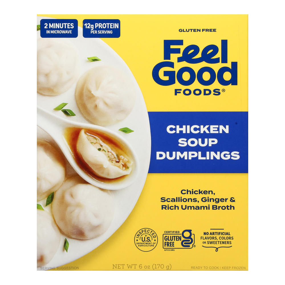 Feel Good Foods Gluten Free Chicken Soup Dumplings, 6 oz