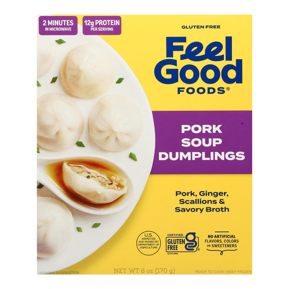 Feel Good Foods Pork Soup Dumplings, 6 oz