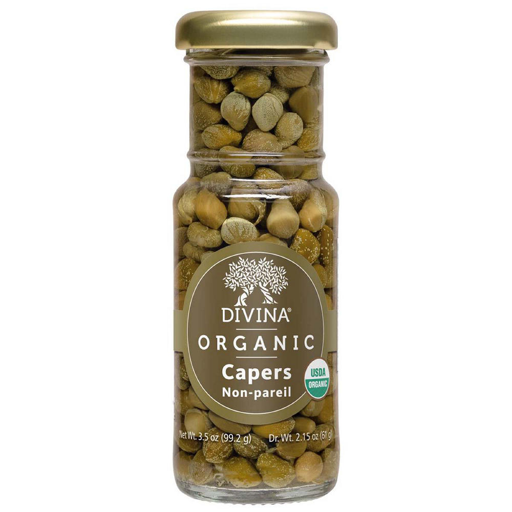 Divina Organic Capers Non-Pareil, 3.5 oz