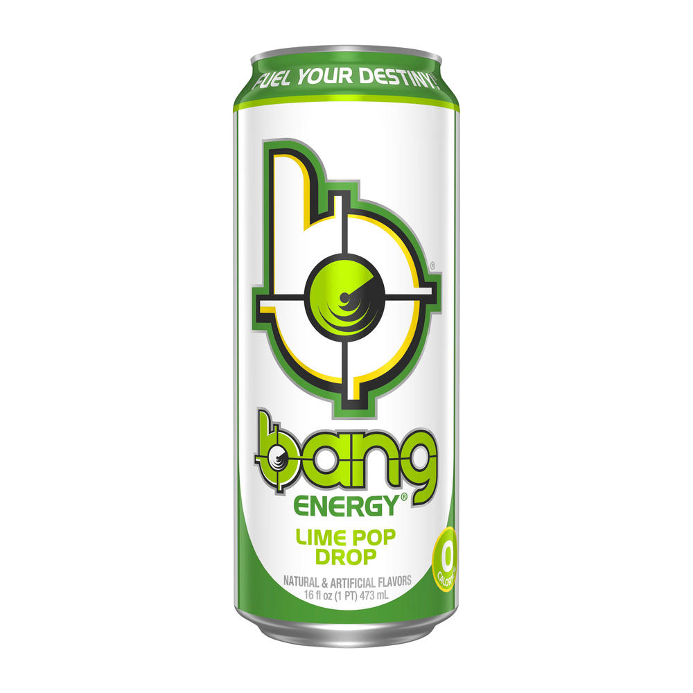 Bang Energy Lime Pop Drop, 16 oz