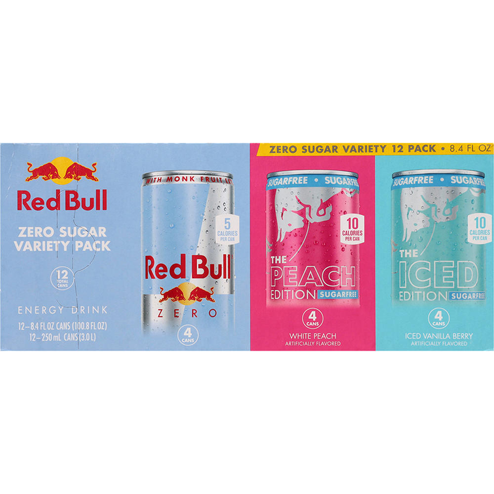 Red Bull Sugar Free Variety Pack 12 pk Cans, 8.4 oz