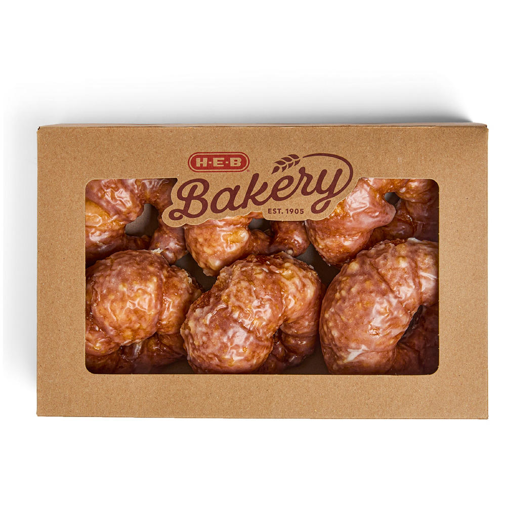 H-E-B Bakery Glazed Croissant Donuts, 6 ct