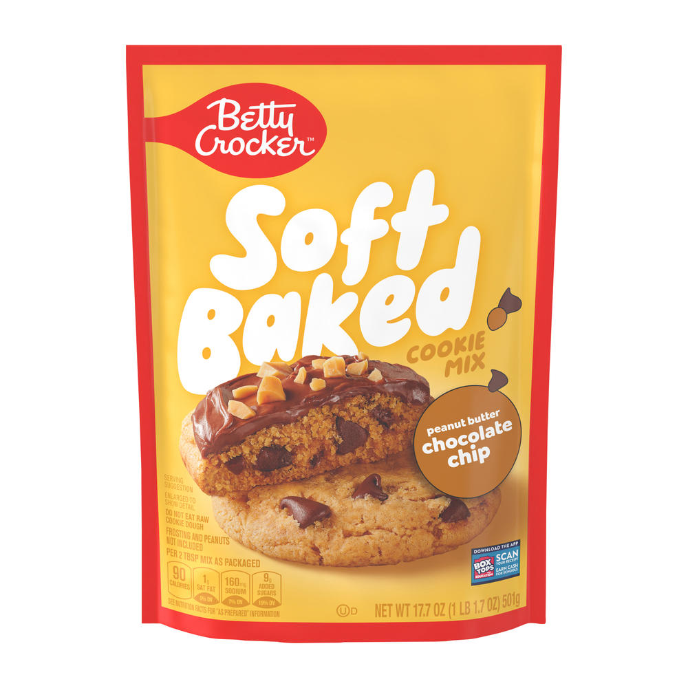 Betty Crocker Soft Baked Peanut Butter Chocolate Chip Cookie Mix, 17.7 oz