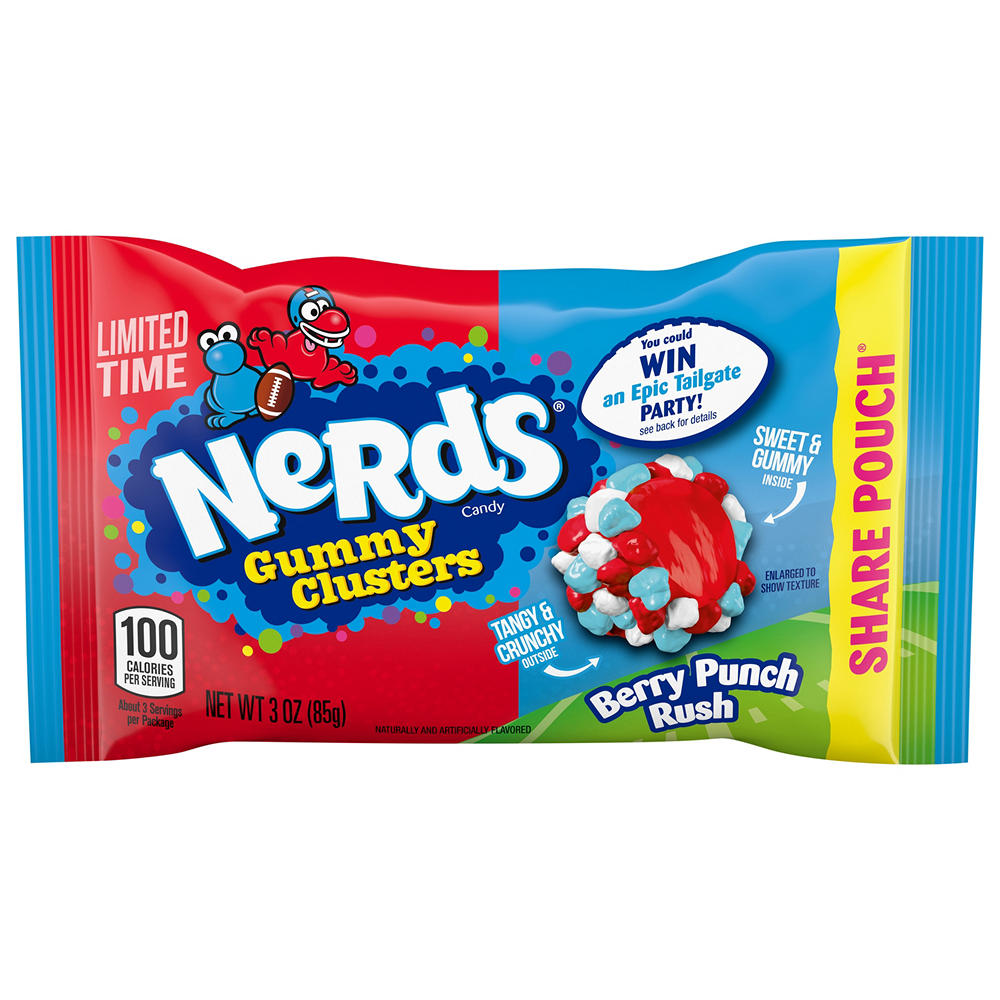Nerds Berry Punch Rush Gummy Clusters - Share Pouch, 3 oz