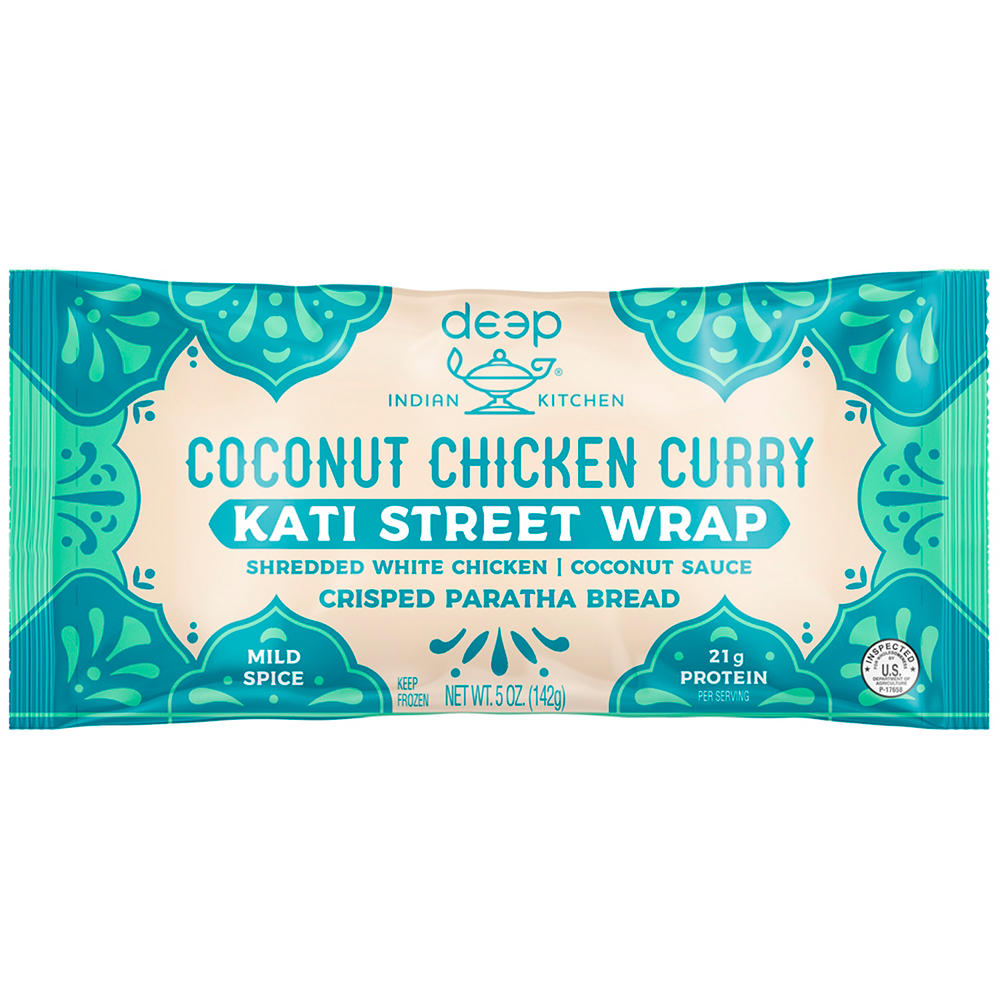 Deep Indian Kitchen Coconut Chicken Curry Kati Street Wrap, 5 oz