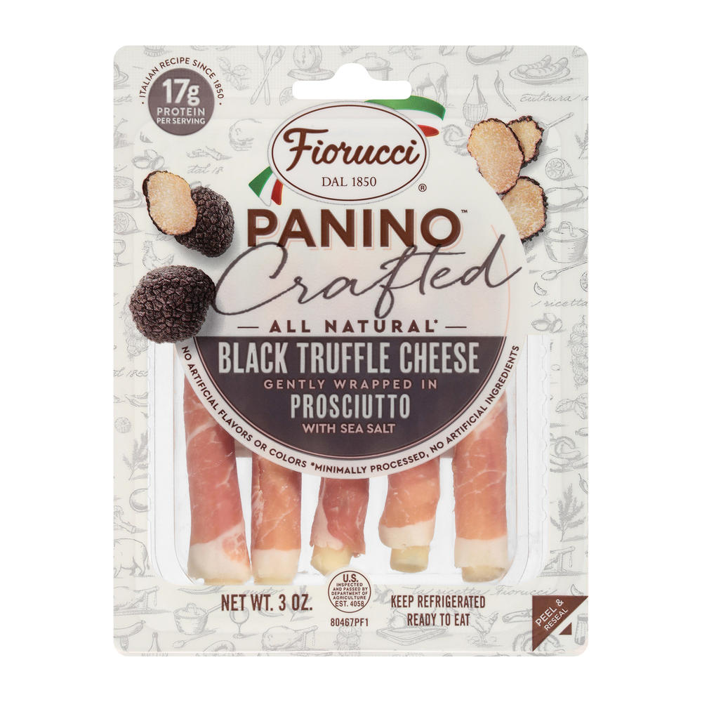 Fiorucci Panino Crafted Black Truffle Cheese & Prosciutto, 3 oz