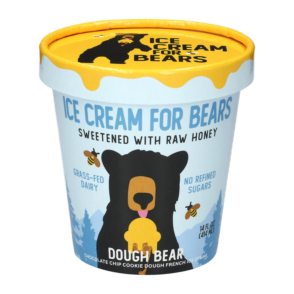 Ice Cream For Bears Dough Bear Chocolate Chip Cookie Dough French Ice Cream, 14 oz