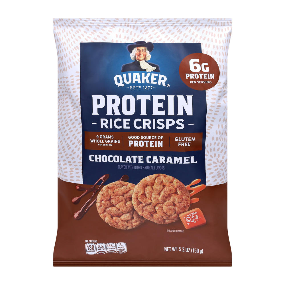 Quaker Chocolate Caramel 6g Protein Rice Crisps, 5.2 oz