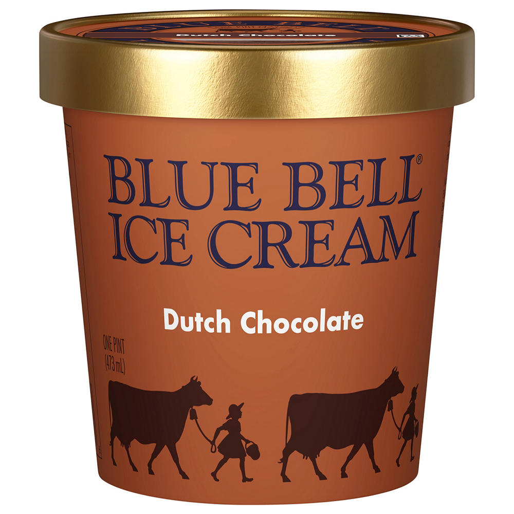Blue Bell Dutch Chocolate Ice Cream, 1 pt