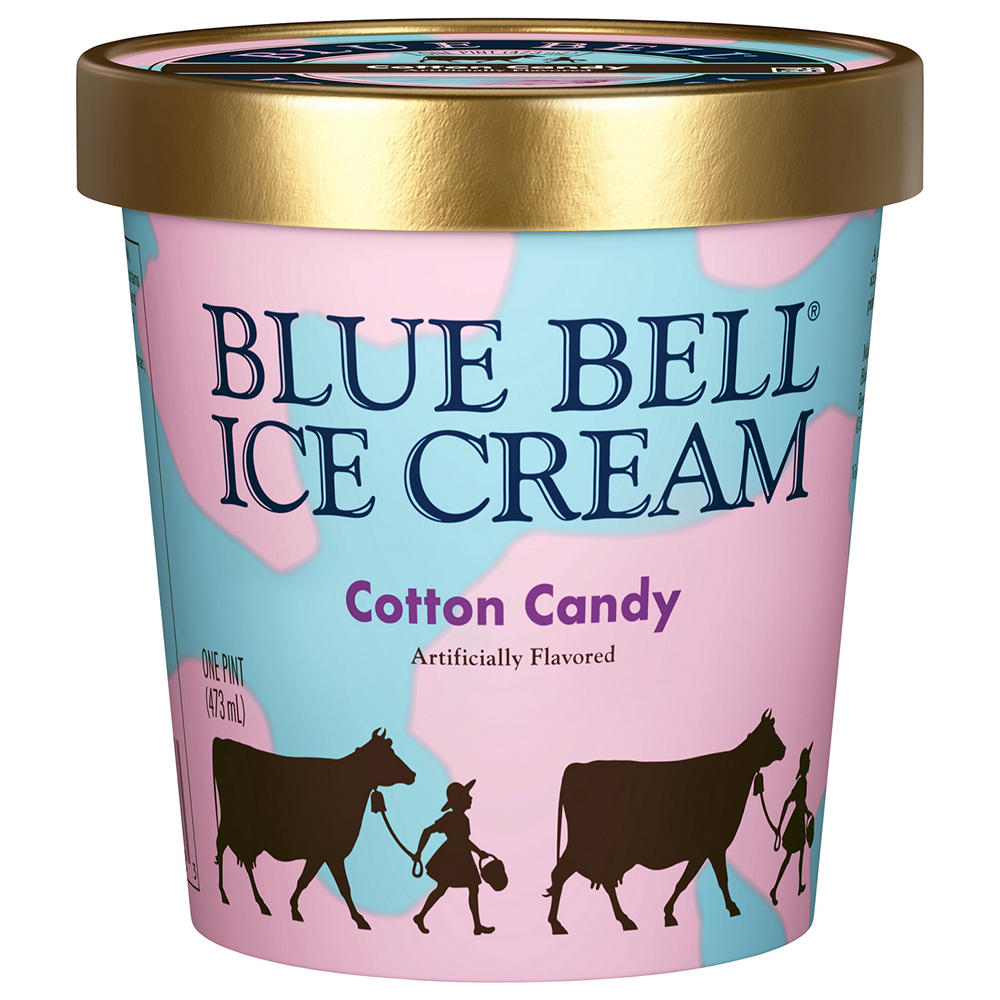 Blue Bell Cotton Candy Ice Cream, 1 pt