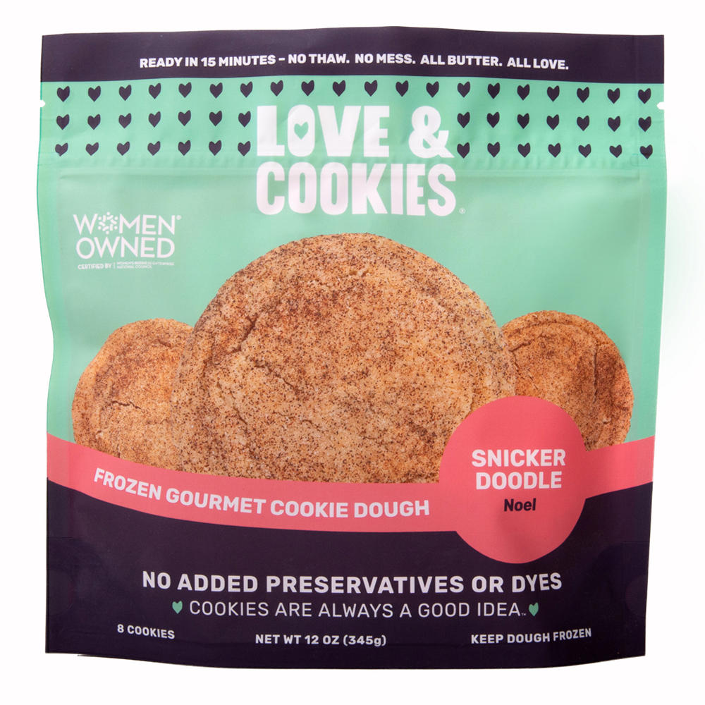 Love & Cookies Snickerdoodle Frozen Gourmet Cookie Dough, 12 oz