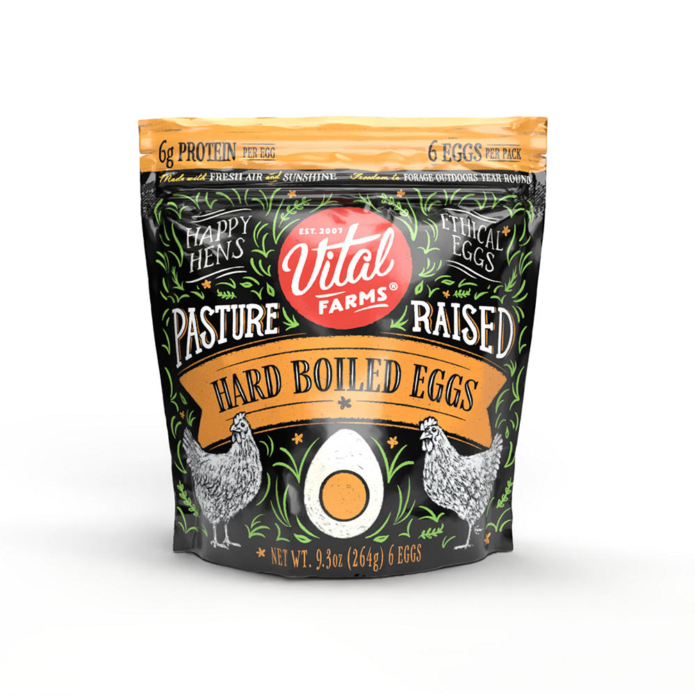 Vital Farms Pasture Raised Hard Boiled Eggs, 6 ct
