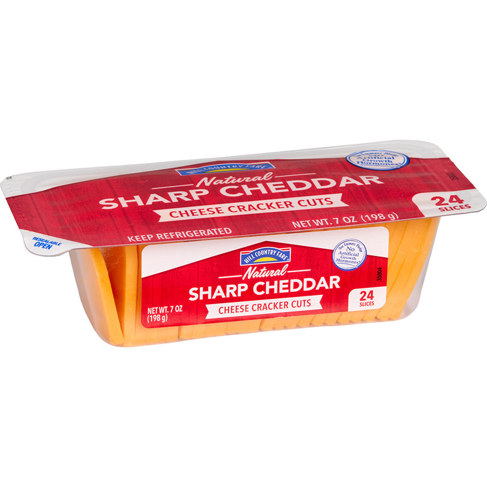 Hill Country Fare Cheese Cracker Cuts - Sharp Cheddar, 7 oz