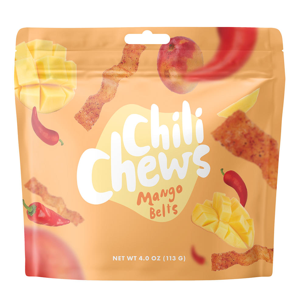 Chili Chews Mango Belts Sweet Sour & Spicy Candy, 4 oz