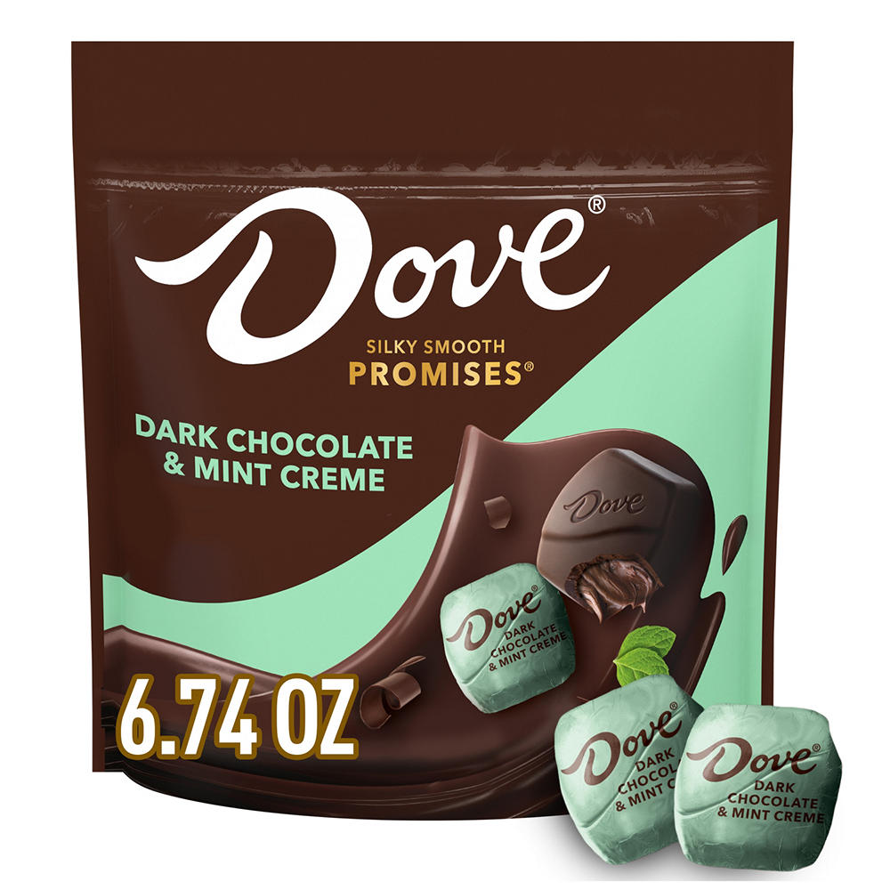 Dove Promises Dark Chocolate & Mint Creme Candy, 6.74 oz