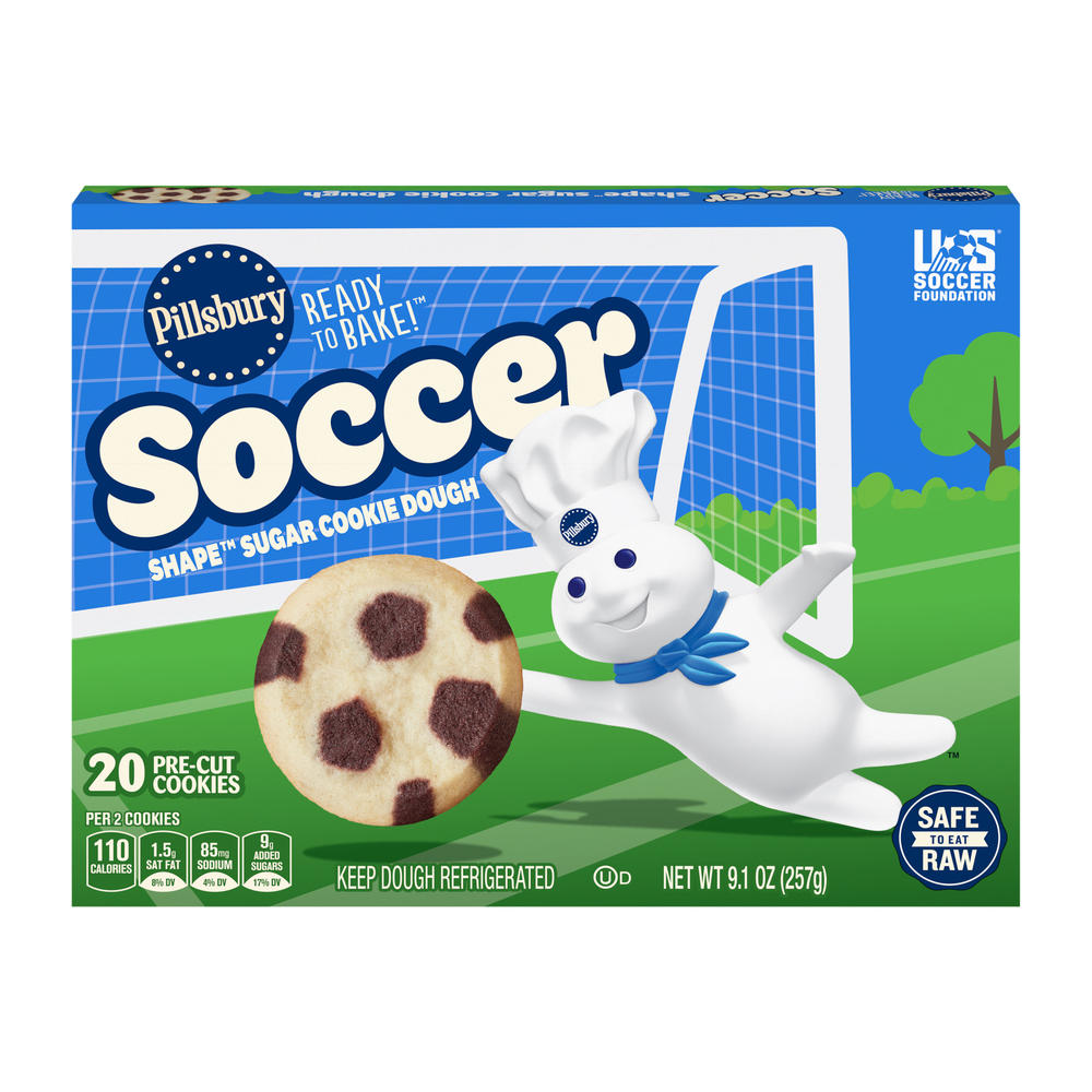 Pillsbury Soccer Shape Sugar Cookies, 20 ct
