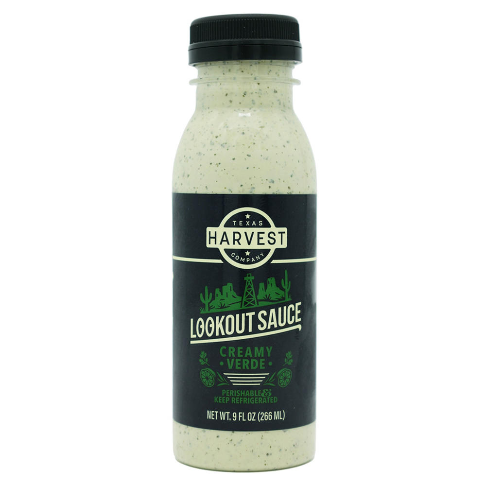 Texas Harvest Lookout Sauce - Creamy Verde (Sold Cold), 9 fl oz