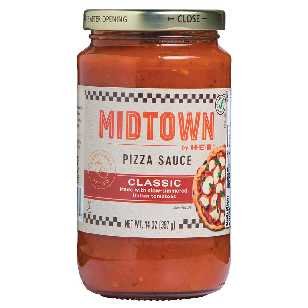 Midtown by H-E-B Classic Pizza Sauce, 14 oz