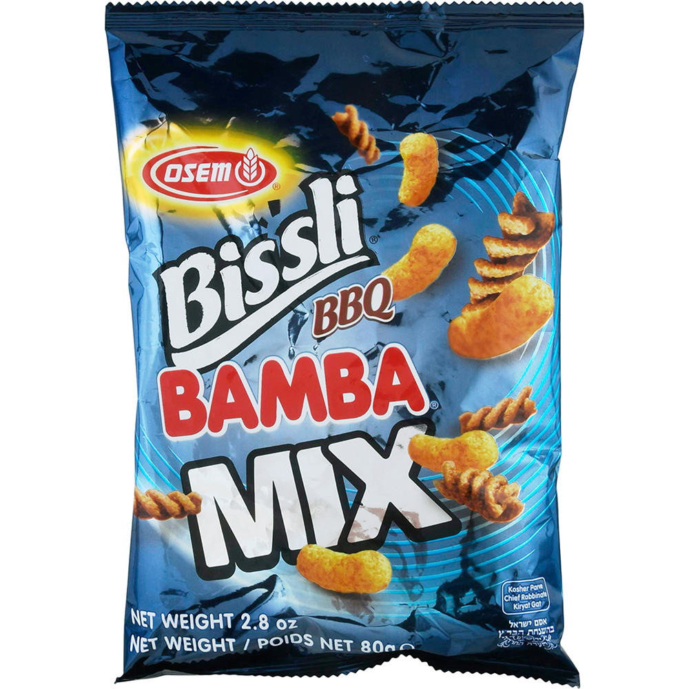 Osem Kosher Bissli BBQ Bamba Mix, 2.8 oz