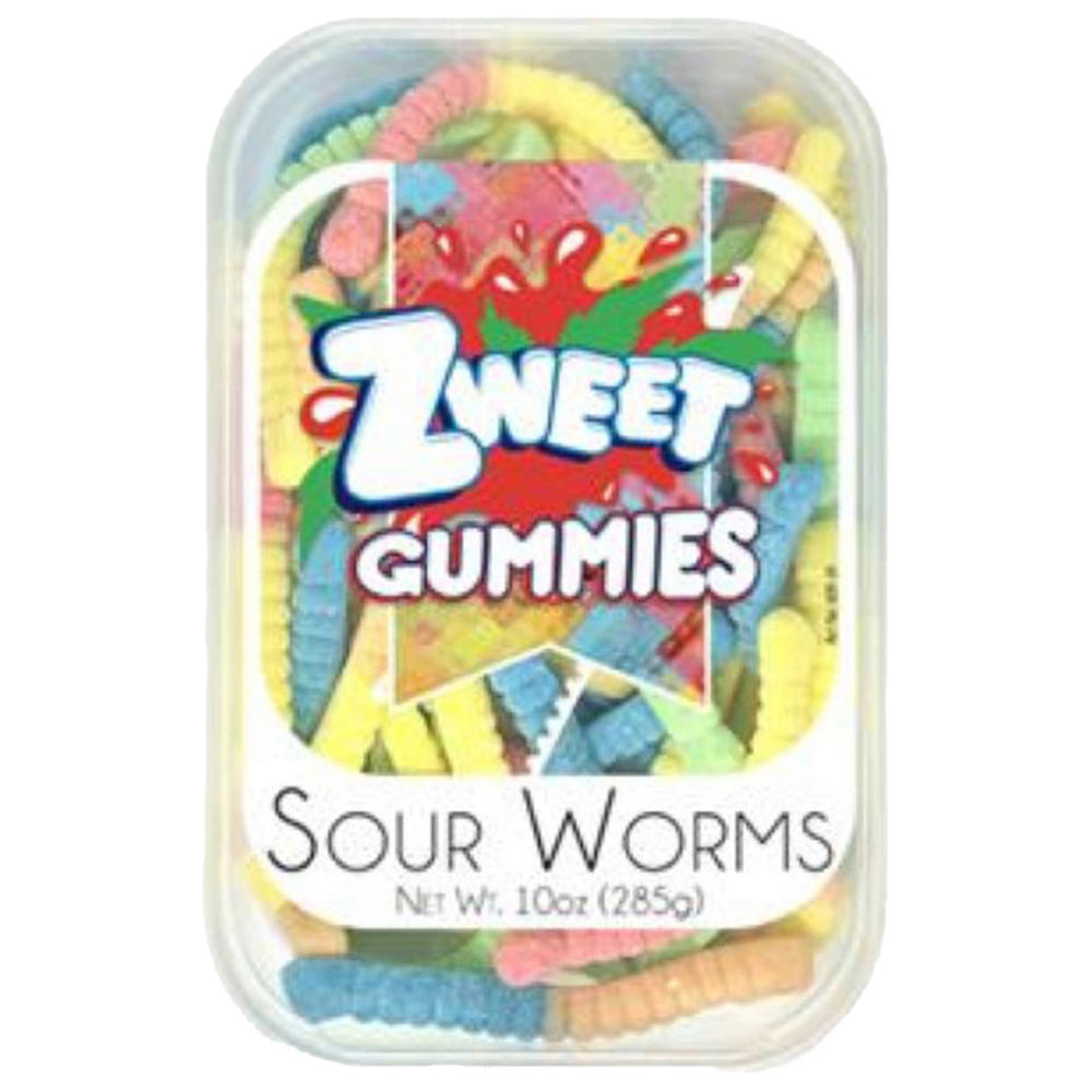 Zweet Kosher Sour Worms Gummies, 10 oz