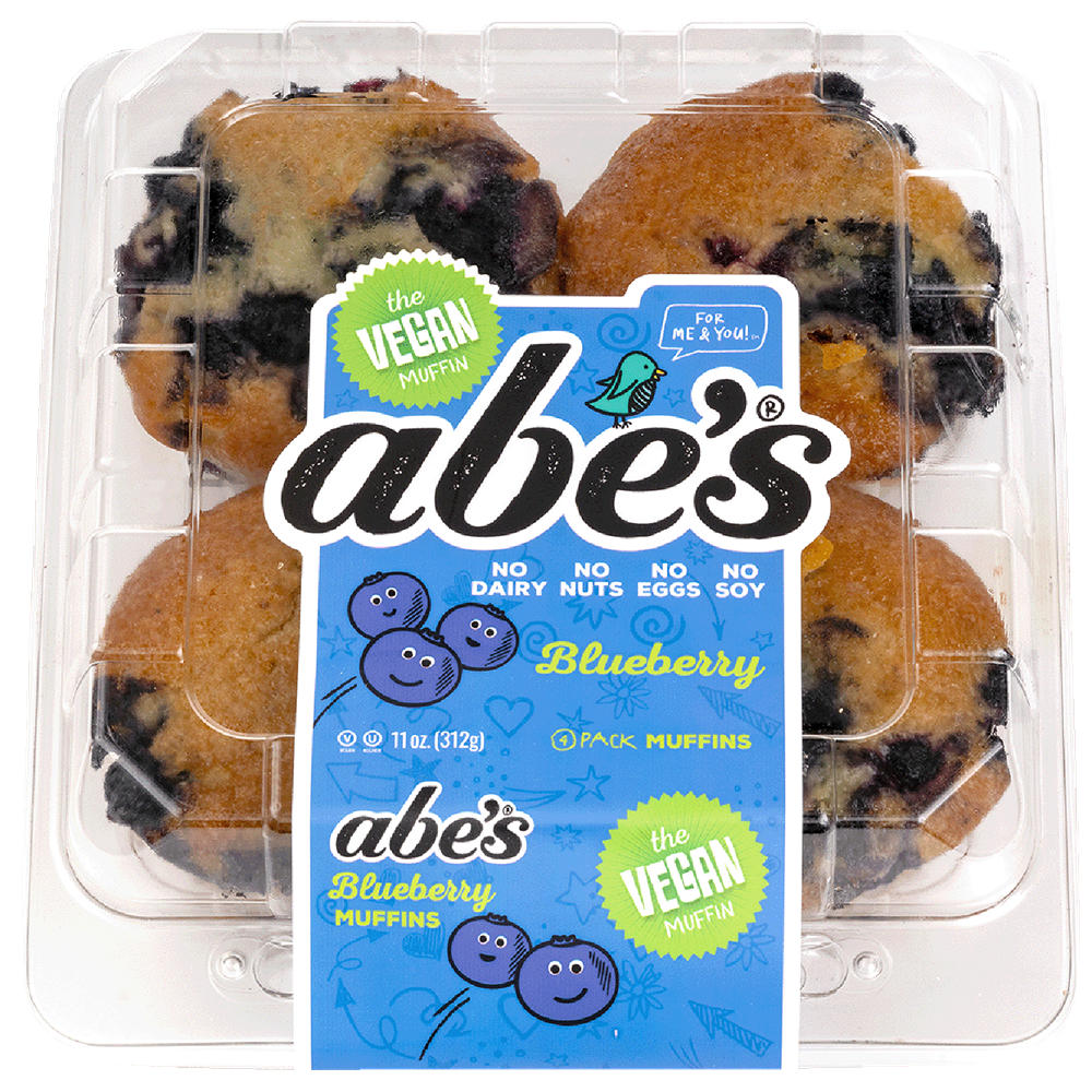 Abe's Wild Blueberry Vegan Muffins, 4 ct
