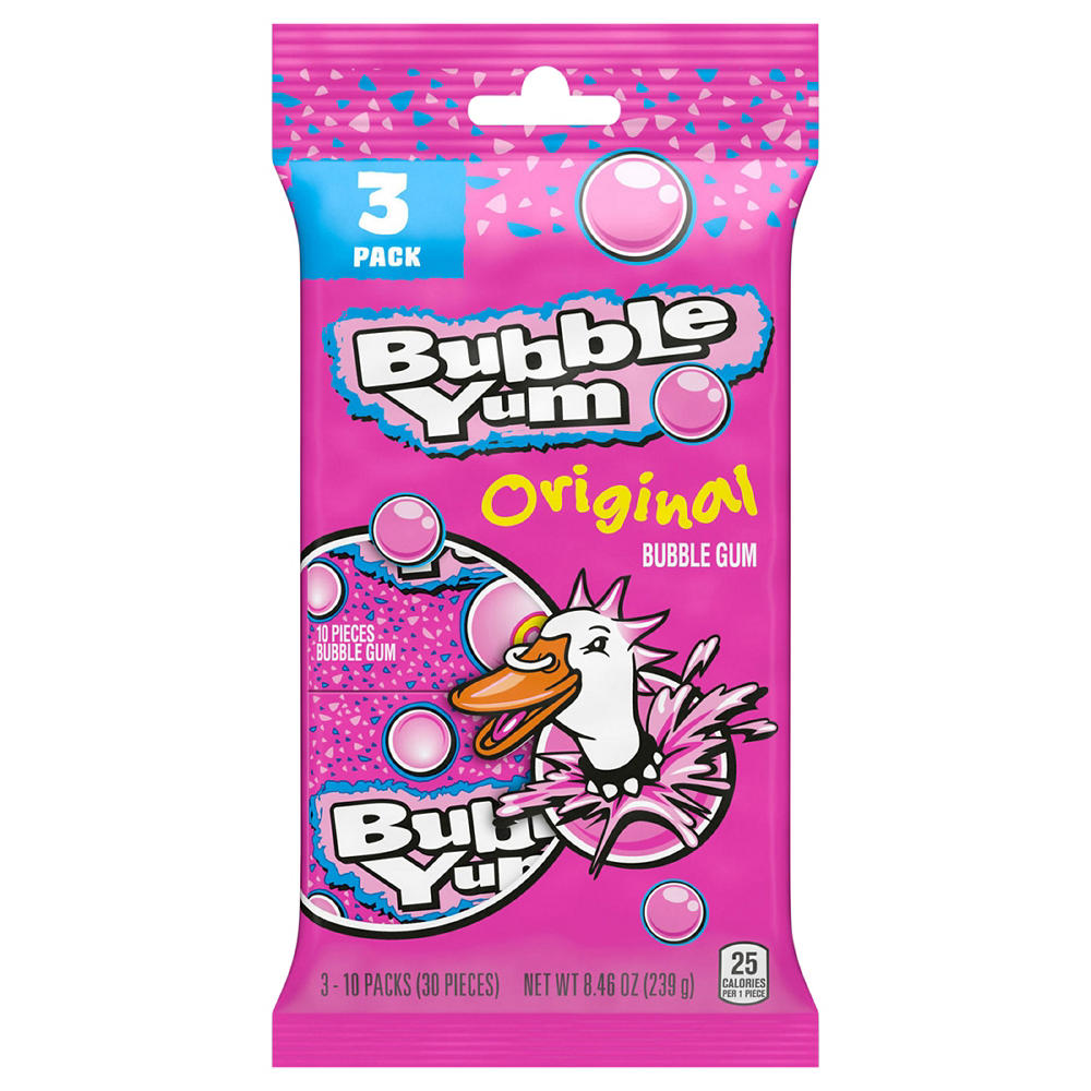 Bubble Yum Original Bubble Gum, 3 pk