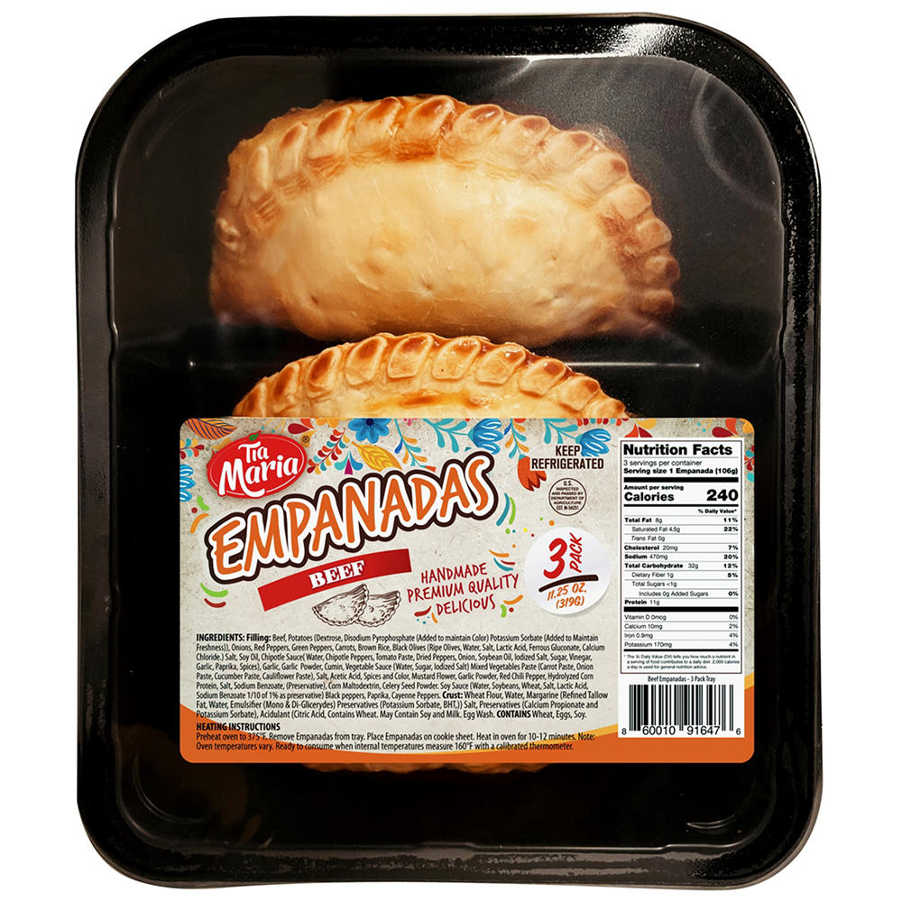 Tia Maria Beef Empanadas, 3 ct