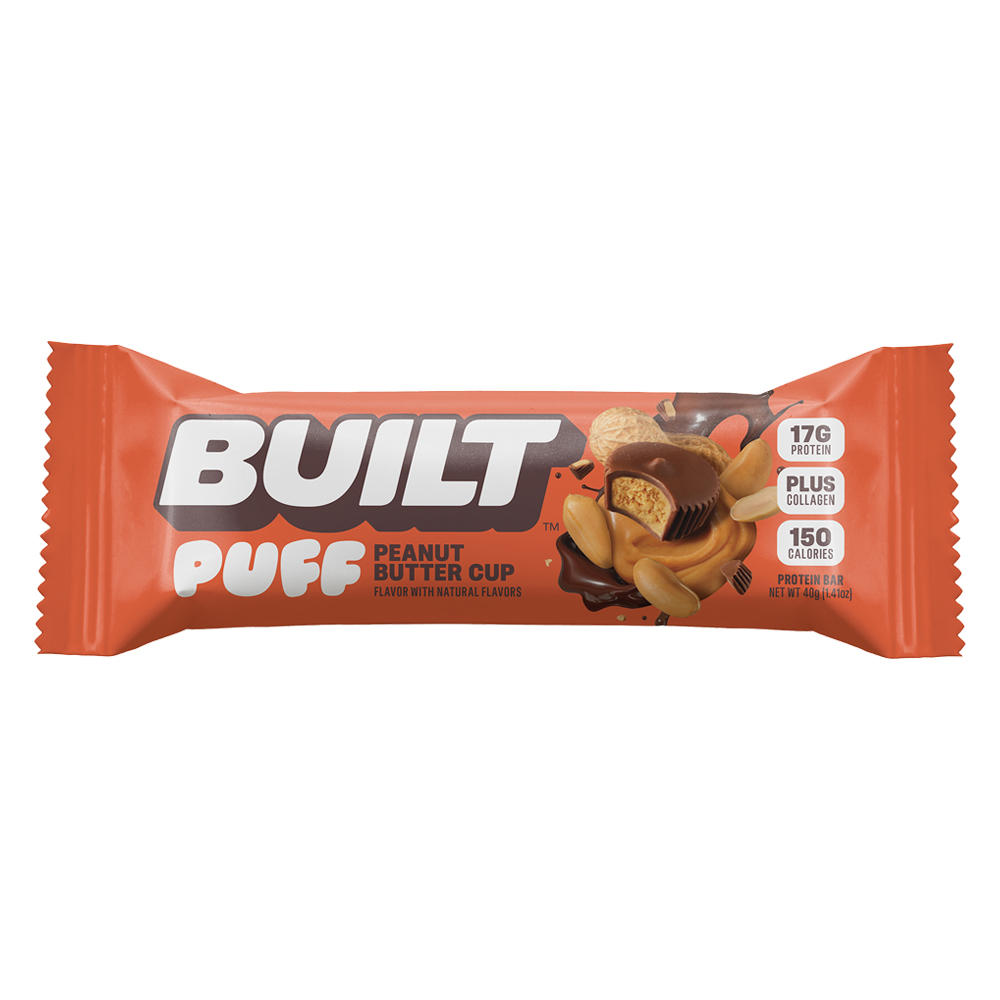 BUILT Puff Peanut Butter Cup - 17g Protein Bar, 1.41 oz